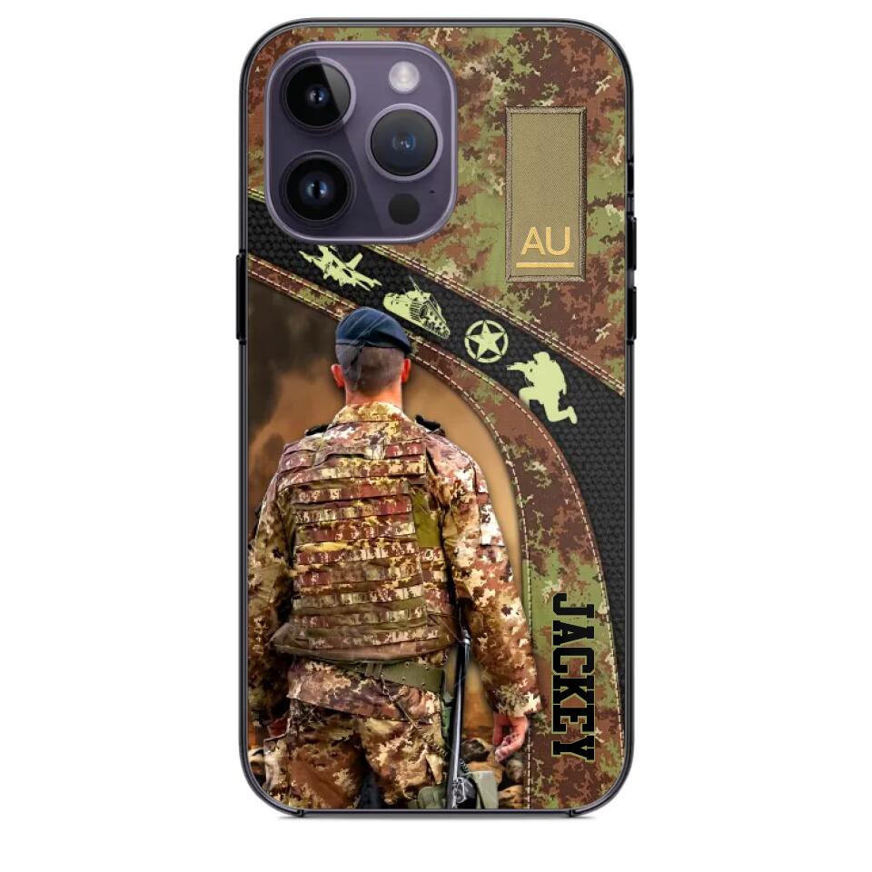 Personalized Italian Veterans/Soldier Camo Phone Case Printed 22OCT-HQ05