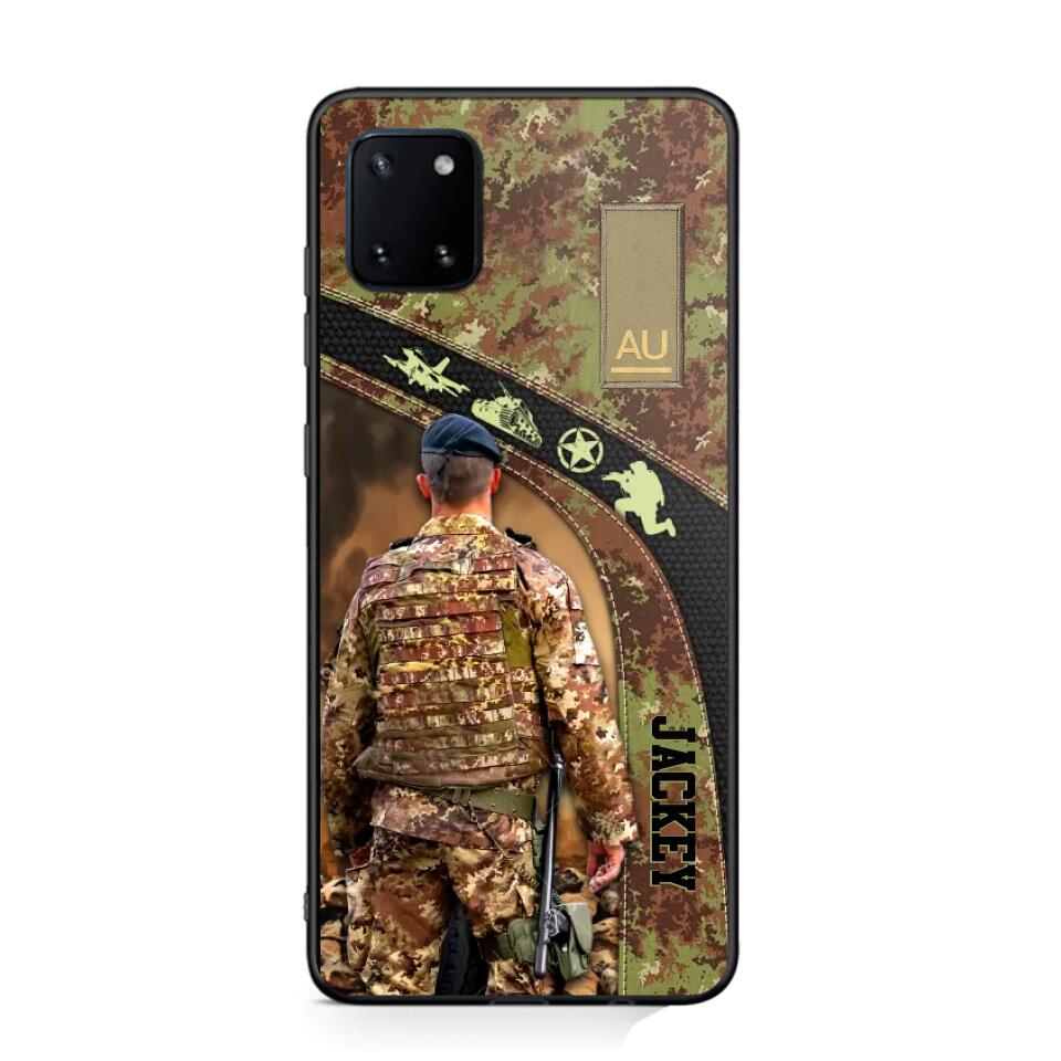 Personalized Italian Veterans/Soldier Camo Phone Case Printed 22OCT-HQ05