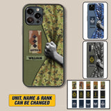 Personalized Australian Veterans/Soldier Camo Phone Case Printed 22OCT-HY06