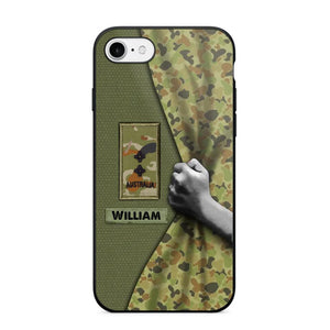 Personalized Australian Veterans/Soldier Camo Phone Case Printed 22OCT-HY06