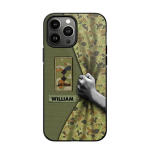 Personalized Australian Veterans/Soldier Camo Phone Case Printed 22OCT-HY06