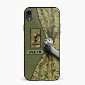 Personalized Australian Veterans/Soldier Camo Phone Case Printed 22OCT-HY06