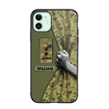 Personalized Australian Veterans/Soldier Camo Phone Case Printed 22OCT-HY06