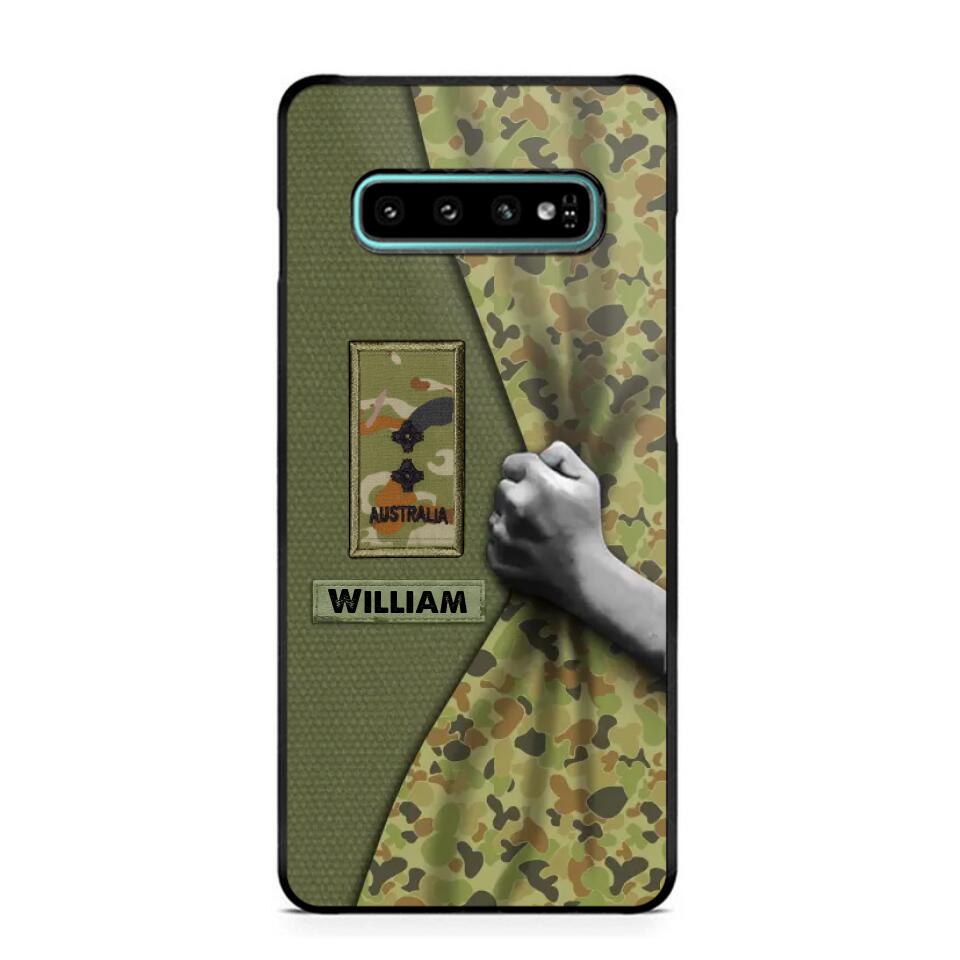 Personalized Australian Veterans/Soldier Camo Phone Case Printed 22OCT-HY06