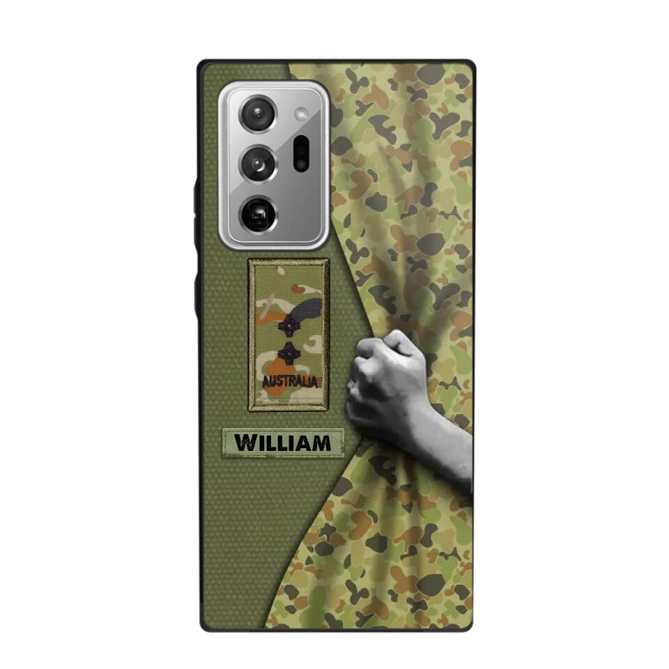 Personalized Australian Veterans/Soldier Camo Phone Case Printed 22OCT-HY06