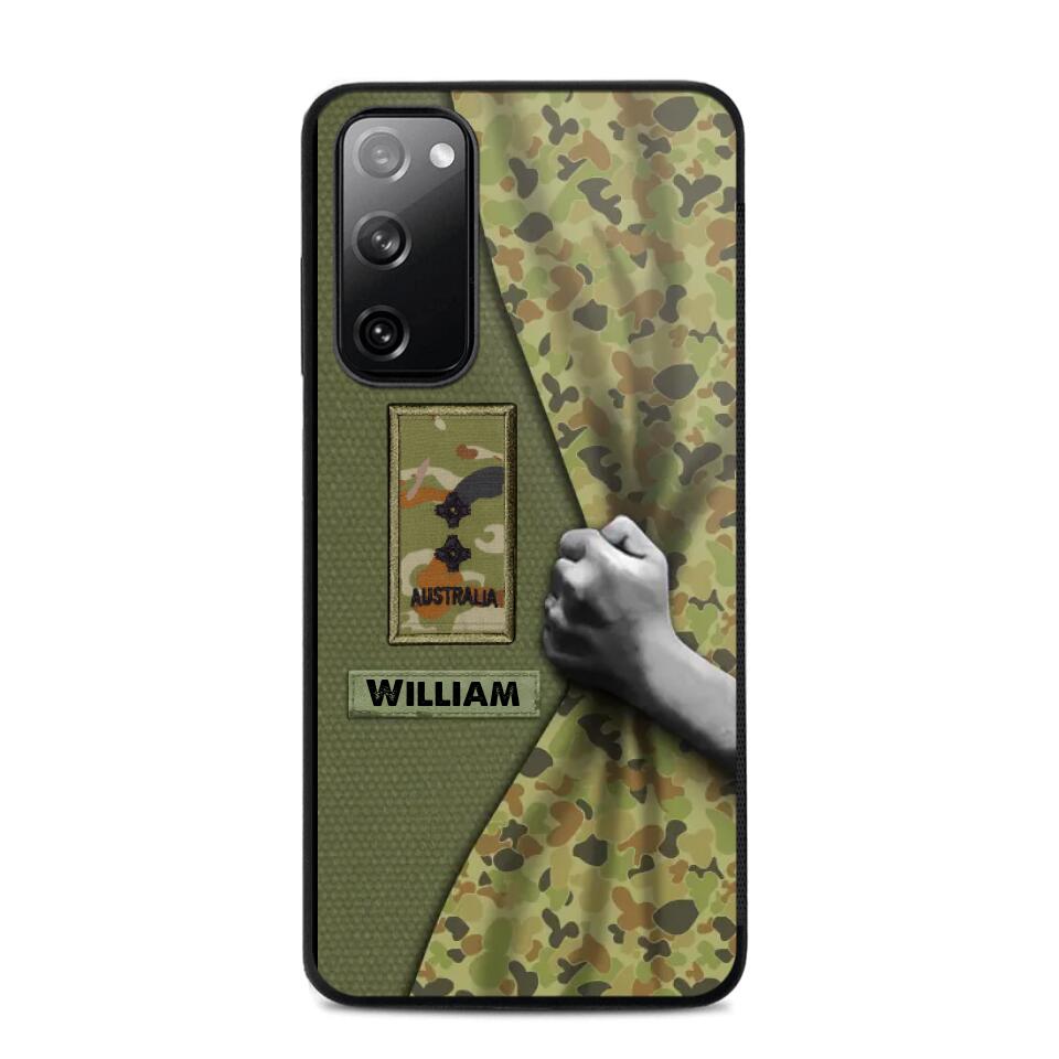 Personalized Australian Veterans/Soldier Camo Phone Case Printed 22OCT-HY06