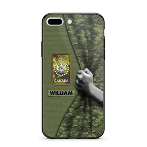 Personalized Canadian Veterans/Soldier Camo Phone Case Printed 22OCT-HY06