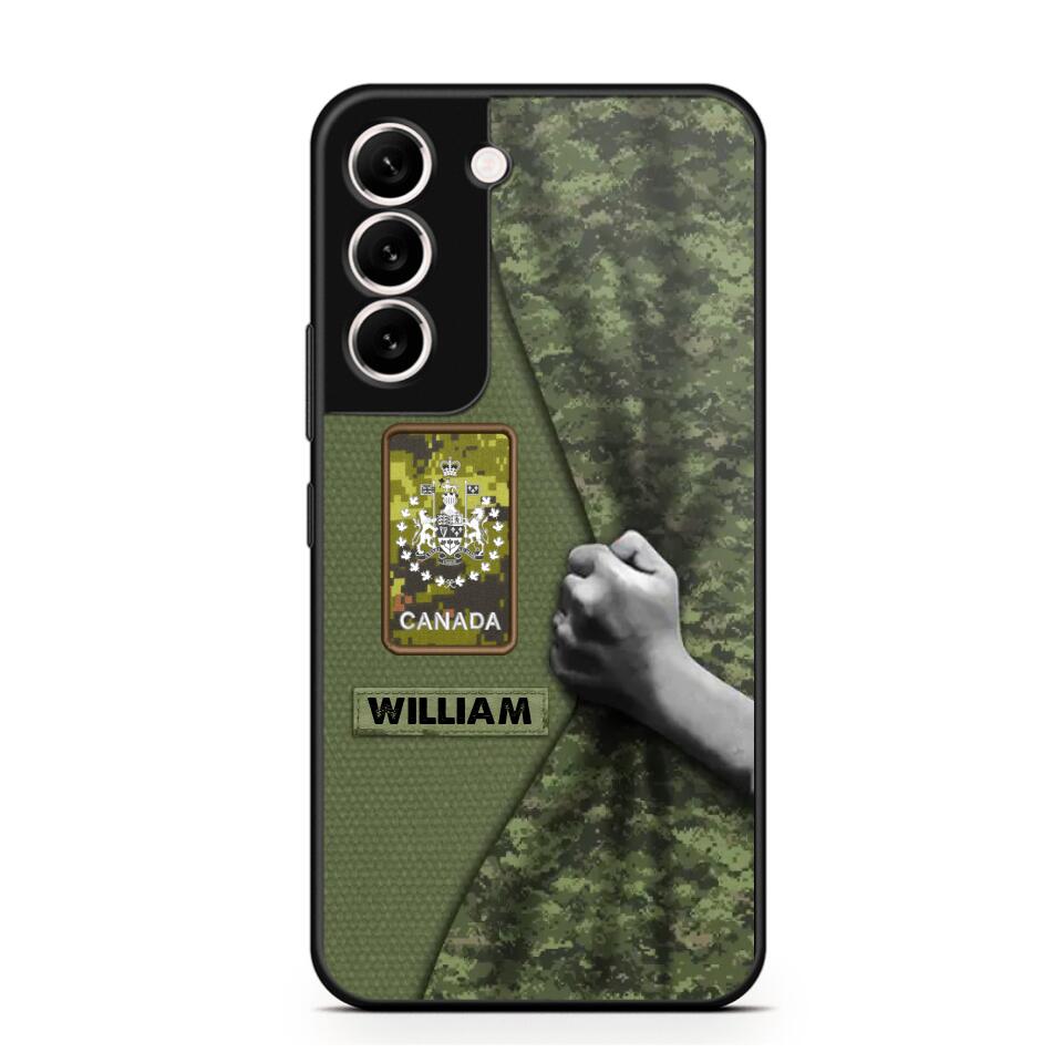 Personalized Canadian Veterans/Soldier Camo Phone Case Printed 22OCT-HY06