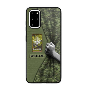 Personalized Canadian Veterans/Soldier Camo Phone Case Printed 22OCT-HY06