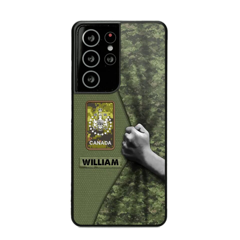 Personalized Canadian Veterans/Soldier Camo Phone Case Printed 22OCT-HY06