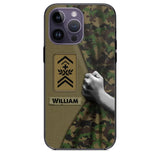 Personalized Swiss Veterans/Soldier Camo Phone Case Printed 22OCT-HY06