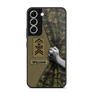 Personalized Swiss Veterans/Soldier Camo Phone Case Printed 22OCT-HY06