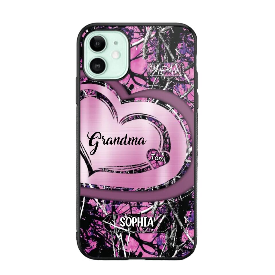 Personalized Grandma Kid Phone Case Printed 22OCT-HY06