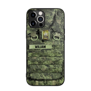 Personalized Canadian Veterans/Soldier Camo Phone Case Printed 22OCT-DT07