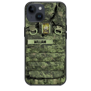 Personalized Canadian Veterans/Soldier Camo Phone Case Printed 22OCT-DT07