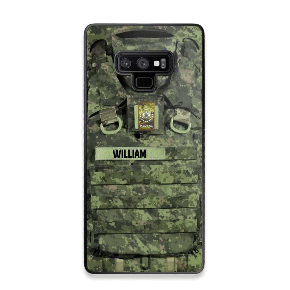 Personalized Canadian Veterans/Soldier Camo Phone Case Printed 22OCT-DT07