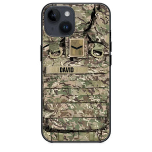 Personalized British Veterans/Soldier Camo Phone Case Printed 22OCT-DT07