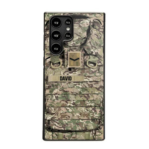 Personalized British Veterans/Soldier Camo Phone Case Printed 22OCT-DT07