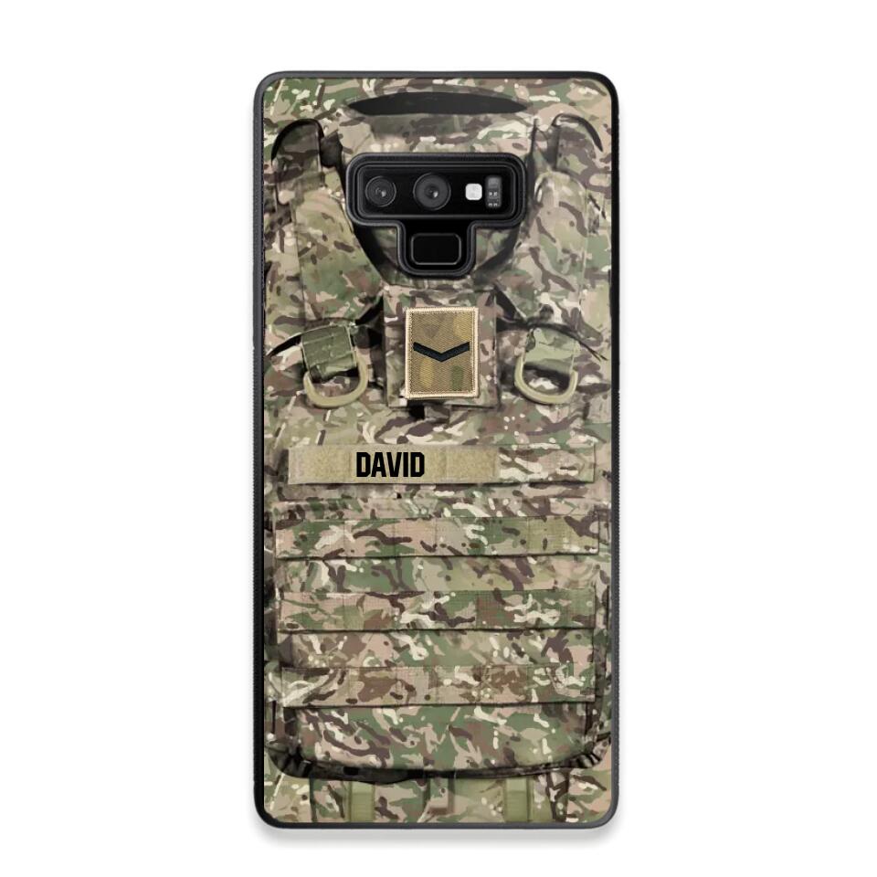 Personalized British Veterans/Soldier Camo Phone Case Printed 22OCT-DT07