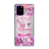 Personalized A Queen Was Born In November Sparkling Color Phone Case Printed 22OCT-HQ07