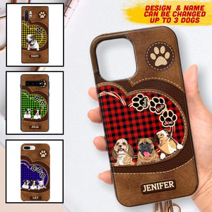 Personalized Dog Lover Caro Color Phone Case Printed 22OCT-MA10