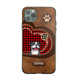 Personalized Dog Lover Caro Color Phone Case Printed 22OCT-MA10