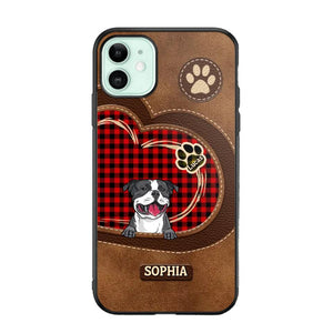 Personalized Dog Lover Caro Color Phone Case Printed 22OCT-MA10