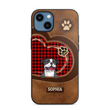 Personalized Dog Lover Caro Color Phone Case Printed 22OCT-MA10