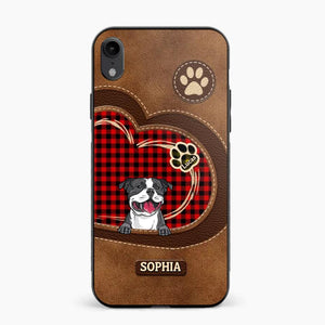 Personalized Dog Lover Caro Color Phone Case Printed 22OCT-MA10