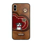 Personalized Dog Lover Caro Color Phone Case Printed 22OCT-MA10