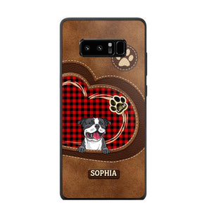 Personalized Dog Lover Caro Color Phone Case Printed 22OCT-MA10