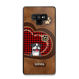 Personalized Dog Lover Caro Color Phone Case Printed 22OCT-MA10