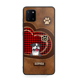 Personalized Dog Lover Caro Color Phone Case Printed 22OCT-MA10