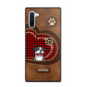 Personalized Dog Lover Caro Color Phone Case Printed 22OCT-MA10