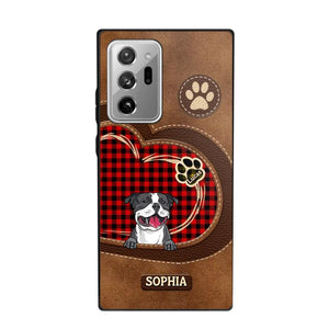 Personalized Dog Lover Caro Color Phone Case Printed 22OCT-MA10