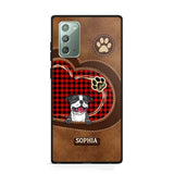 Personalized Dog Lover Caro Color Phone Case Printed 22OCT-MA10