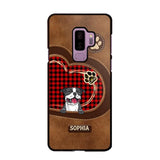 Personalized Dog Lover Caro Color Phone Case Printed 22OCT-MA10