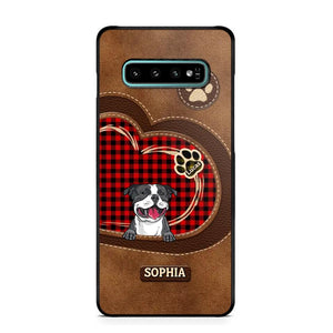 Personalized Dog Lover Caro Color Phone Case Printed 22OCT-MA10