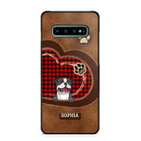 Personalized Dog Lover Caro Color Phone Case Printed 22OCT-MA10