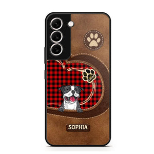 Personalized Dog Lover Caro Color Phone Case Printed 22OCT-MA10