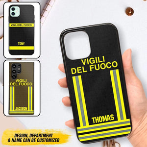 Personalized Italian Firefighter Phone Case Printed 22OCT-DT10