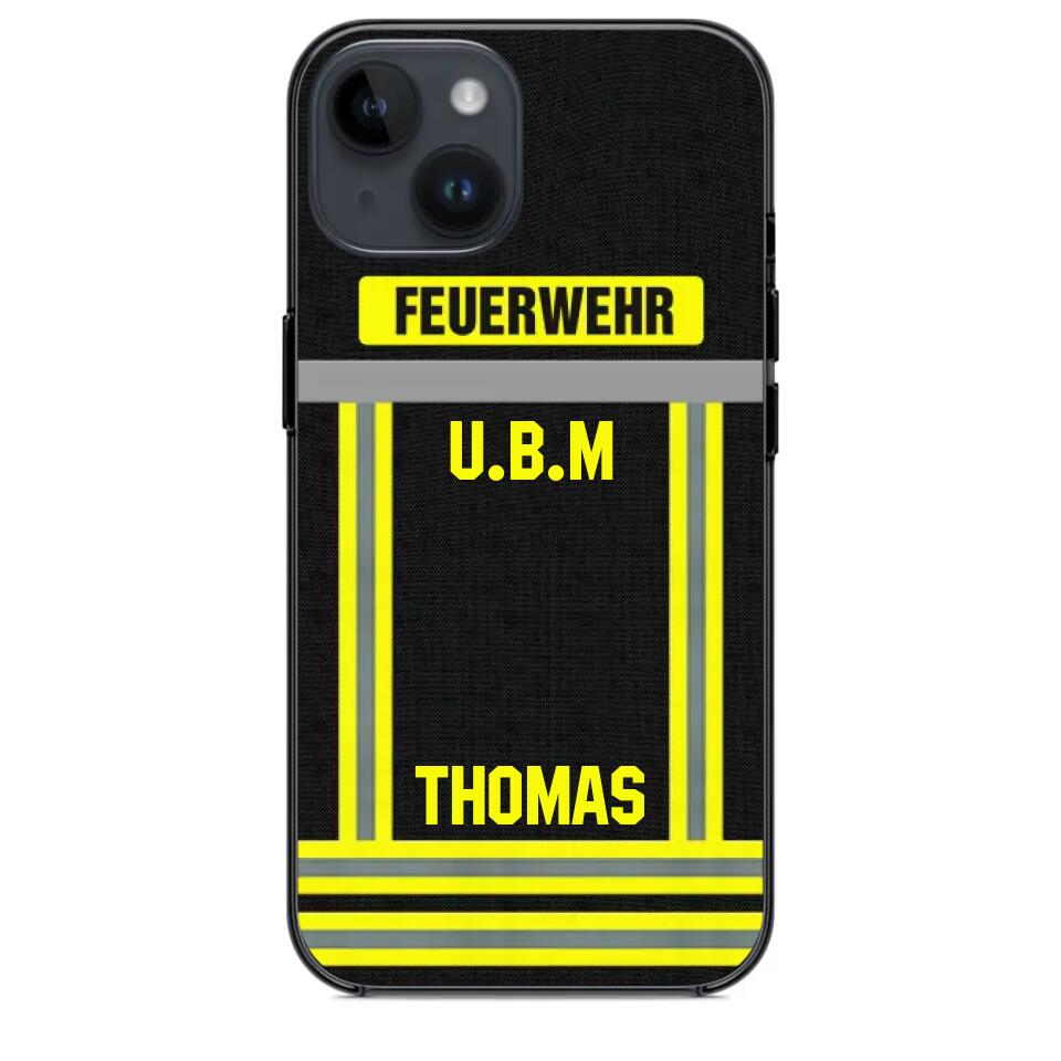 Personalized German Firefighter Phone Case Printed 22OCT-DT10