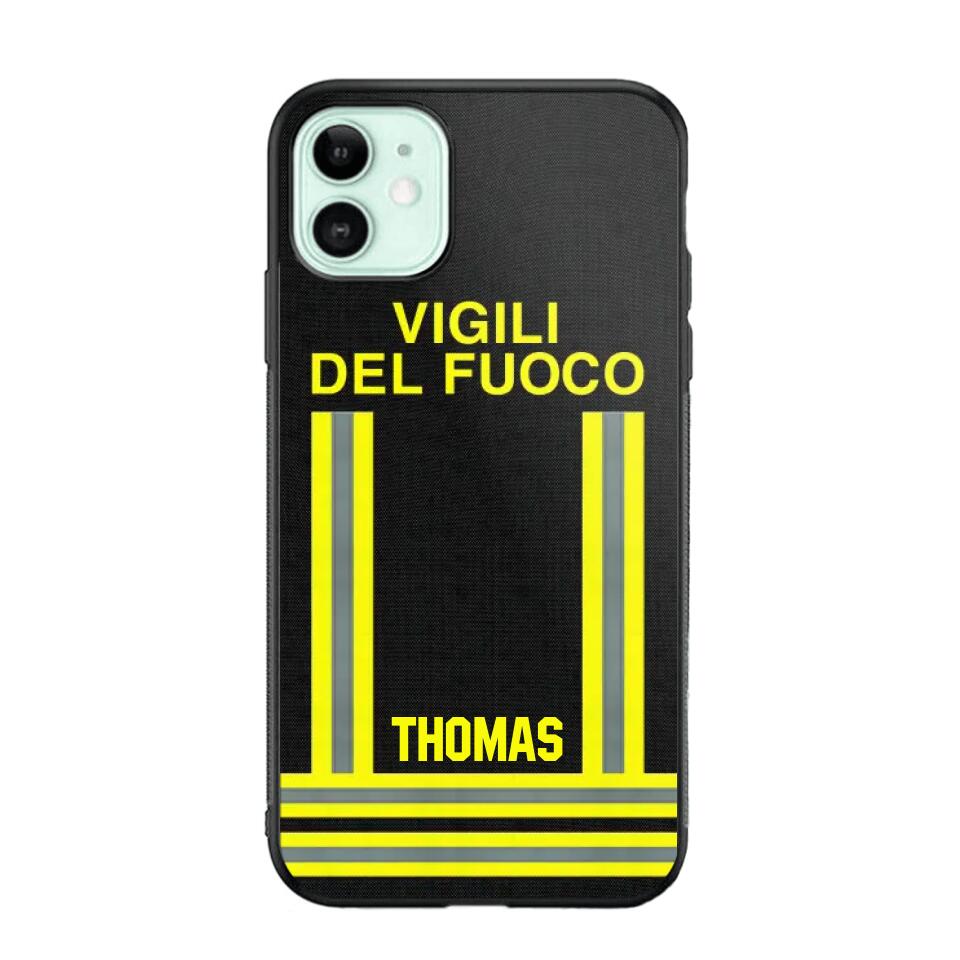 Personalized Italian Firefighter Phone Case Printed 22OCT-DT10