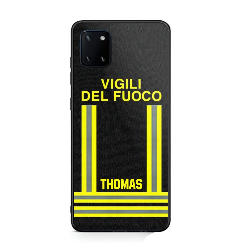 Personalized Italian Firefighter Phone Case Printed 22OCT-DT10