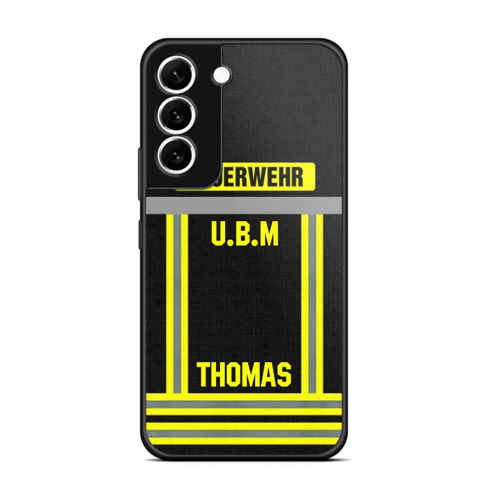 Personalized German Firefighter Phone Case Printed 22OCT-DT10