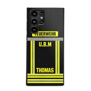 Personalized German Firefighter Phone Case Printed 22OCT-DT10