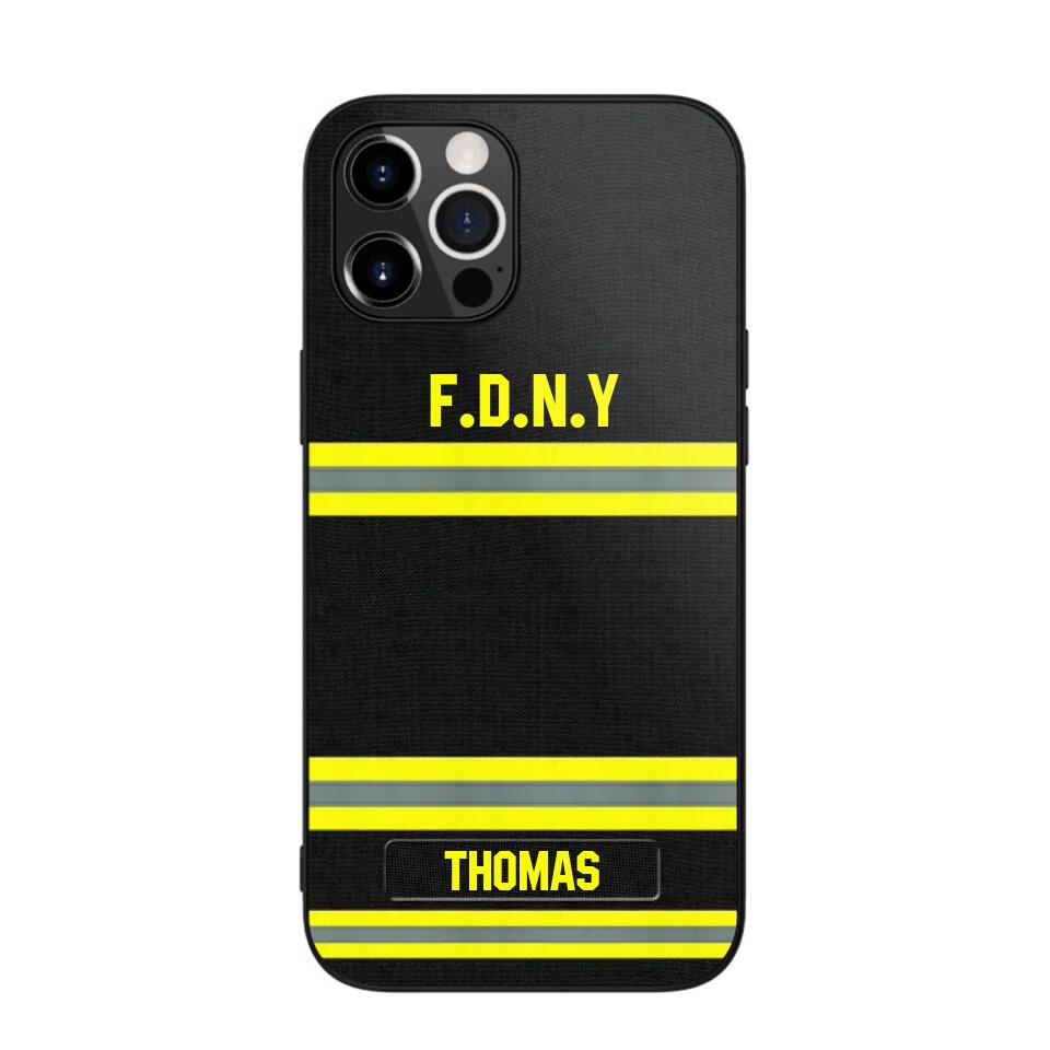 Personalized US Firefighter Phone Case Printed 22OCT-DT10