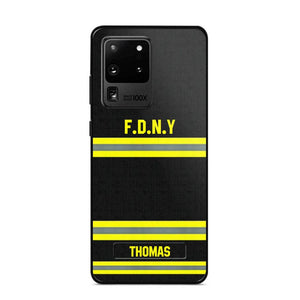 Personalized US Firefighter Phone Case Printed 22OCT-DT10