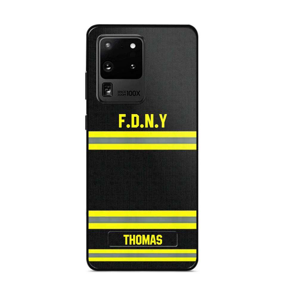 Personalized US Firefighter Phone Case Printed 22OCT-DT10