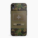 Personalized Swiss Veterans/Soldier Camo Phone Case Printed 22OCT-HY11